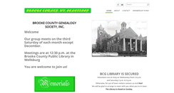Desktop Screenshot of brookecountywvgenealogy.org